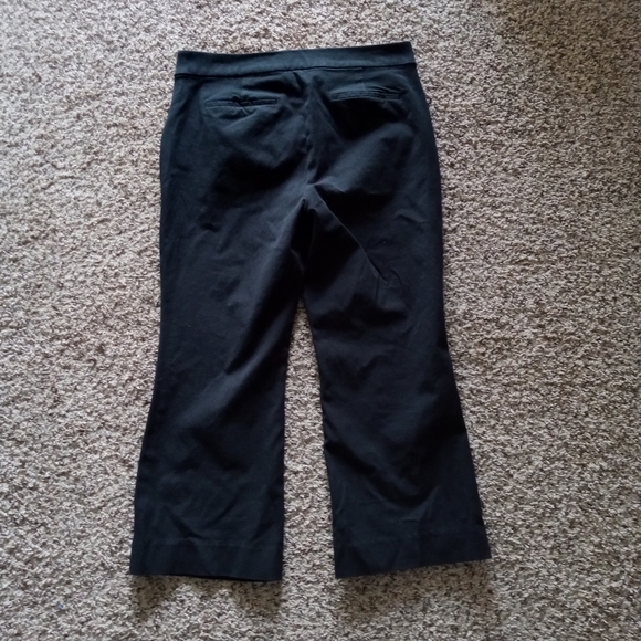 J.Crew Women's Kelsey Flare Cropped Ankle Pant High Waist Black Size Medium - Picture 5 of 8